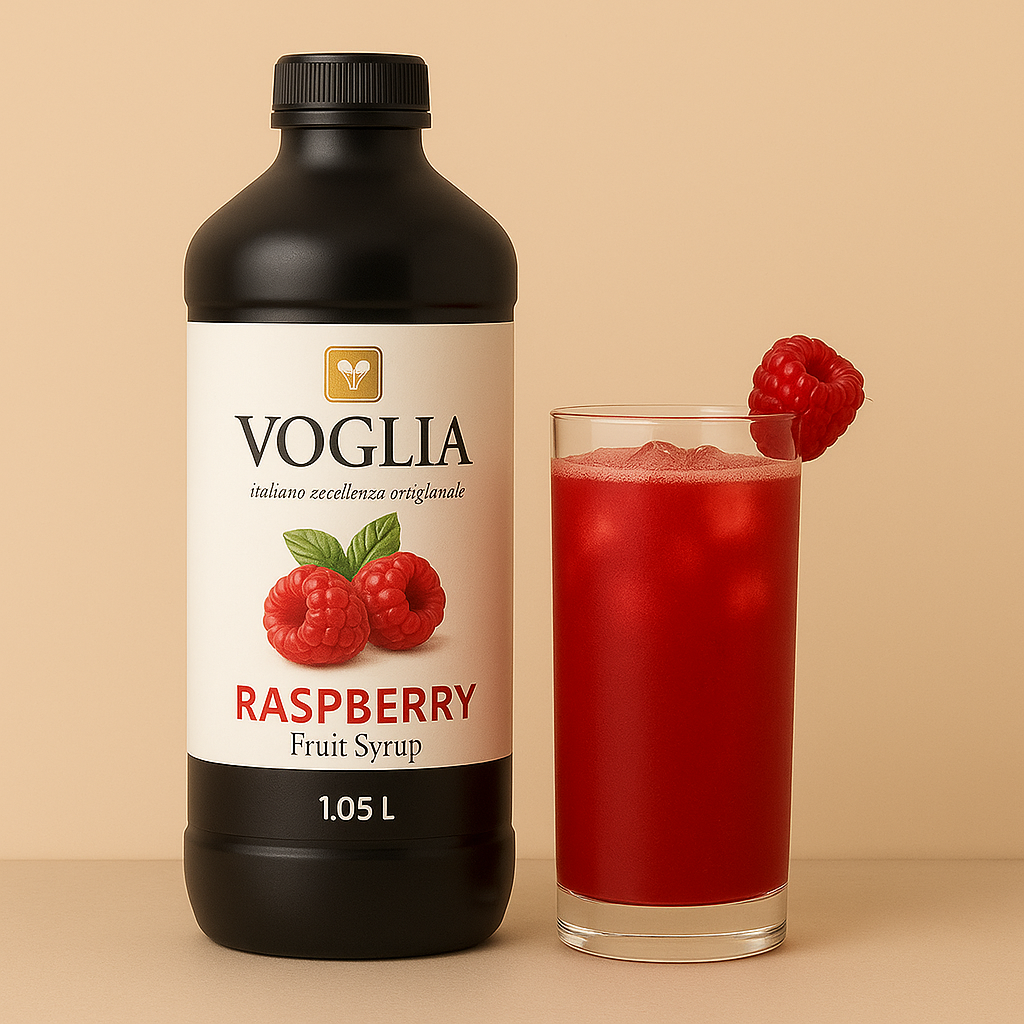 Voglia Premium Raspberry Syrup – 1.05L Bottle