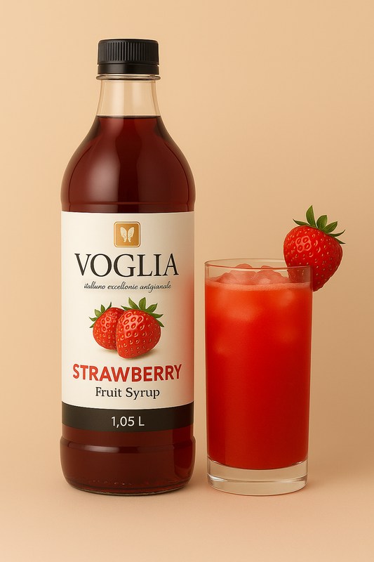 Voglia Premium Strawberry Syrup – 1.05L Bottle