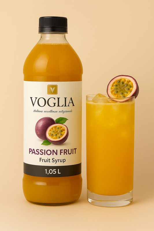 Voglia Premium Passion Fruit Syrup – 1.05L Bottle