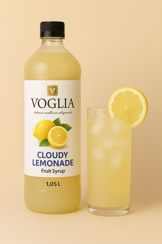 Voglia Premium Cloudy Lemonade Syrup – 1.05L Bottle