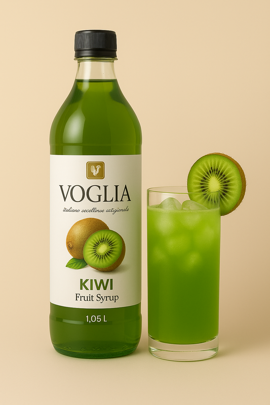 Voglia Premium Kiwi Syrup – 1.05L Bottle