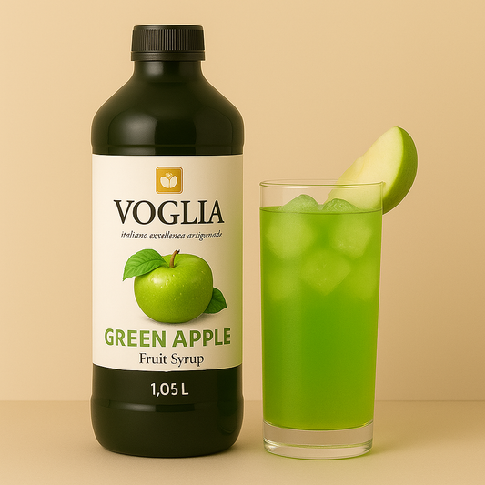 Voglia Premium Green Apple Syrup – 1.05L Bottle