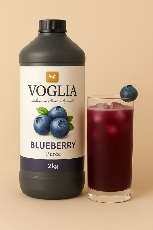 Voglia Premium Blueberry Puree – 1.4kg Bottle